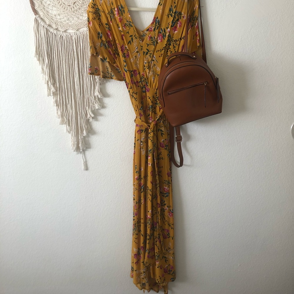 💎 Mustard floral maxi dress💎